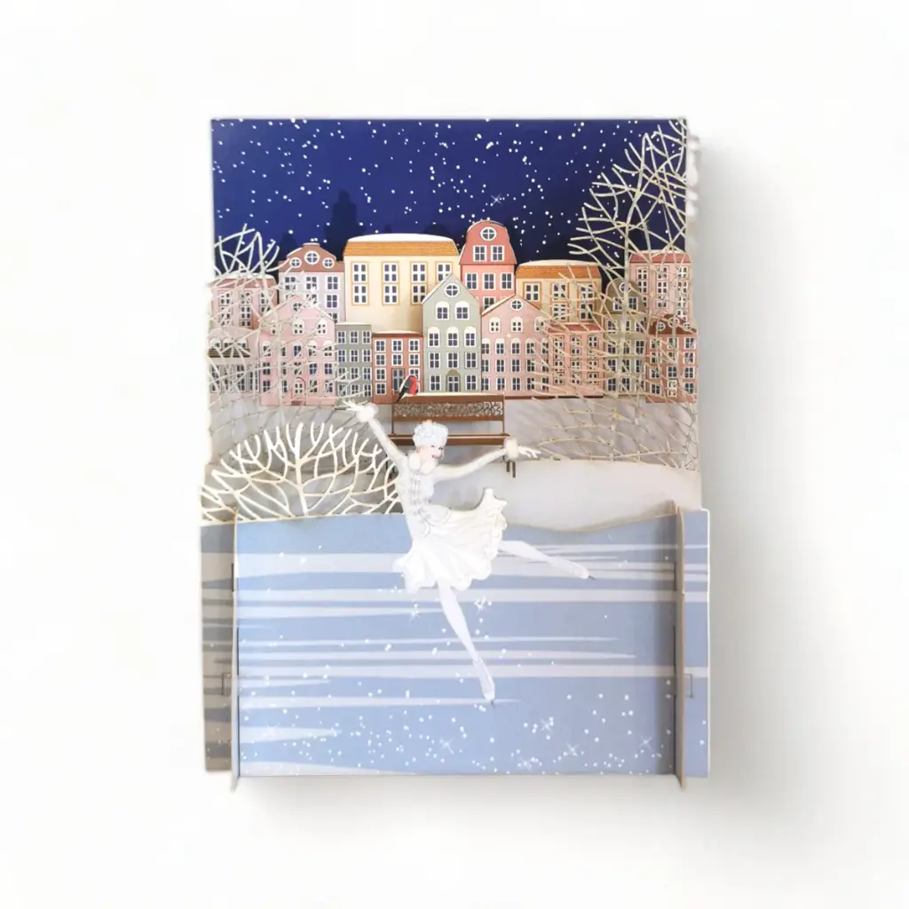 3D Pop-Up Wenskaart Ballerina