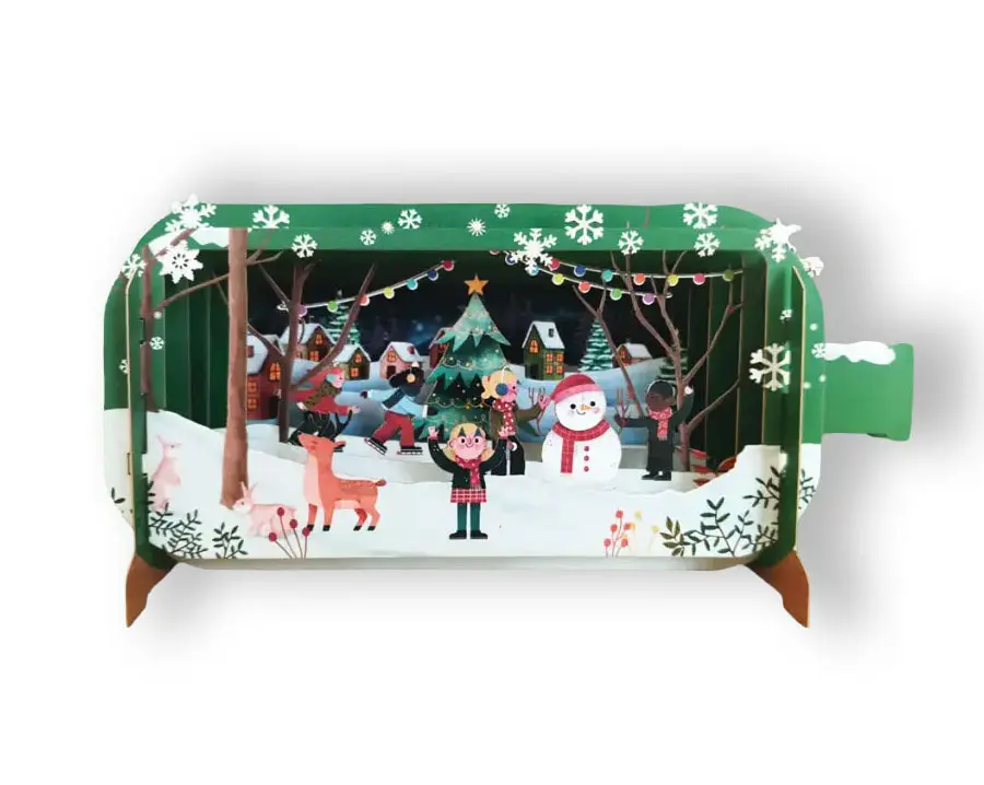 3D Wenskaart Message in a Bottle - Kinderen