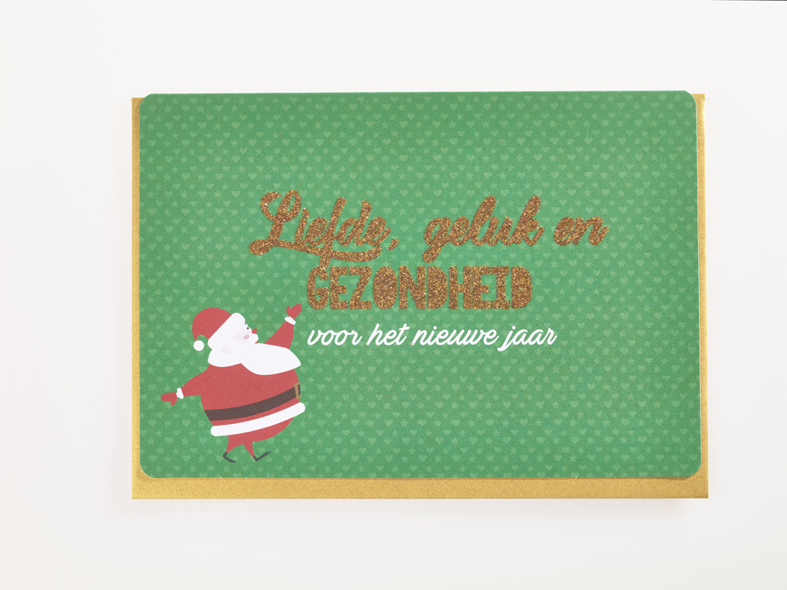 Wenskaart ET - Liefde, Geluk en Gezondheid voor het nieuwe jaar