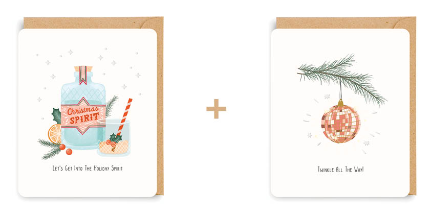 Doosje 8 wenskaarten - 2 designs Little Stories 7215