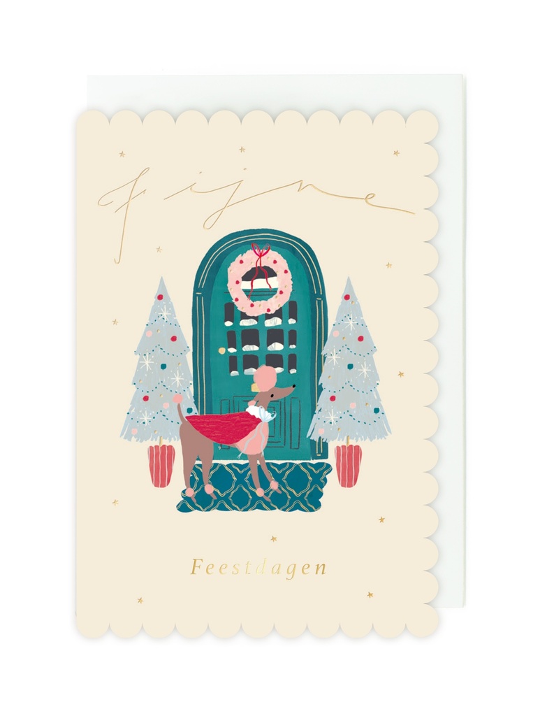 Doosje 8 wenskaarten FF - Fijne Feestdagen