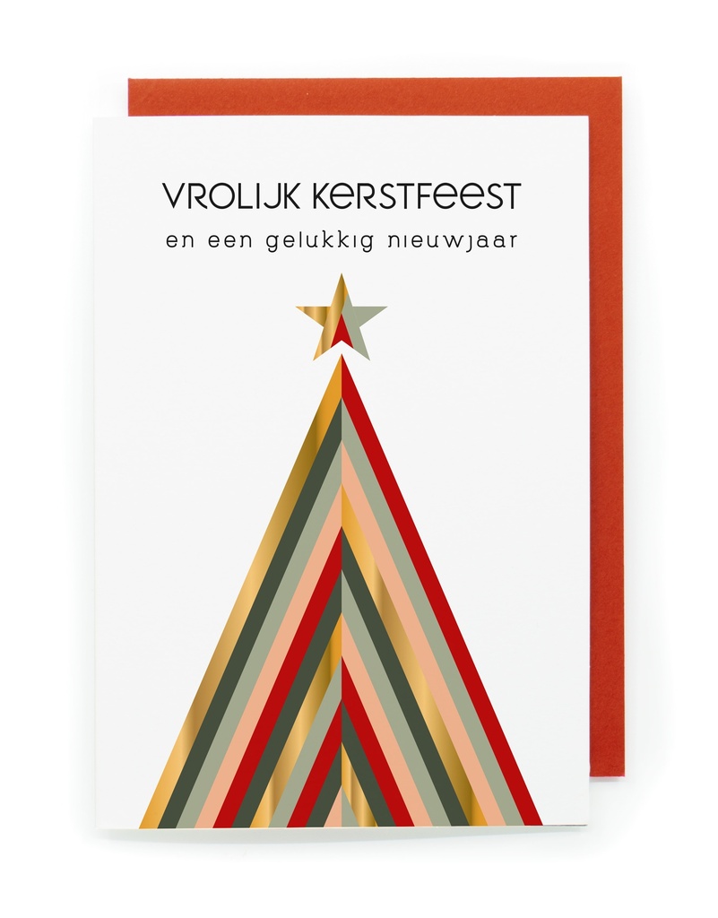 Doosje 8 wenskaarten JJ - Vrolijk Kerstfeest en een Gelukkig Nieuwjaar