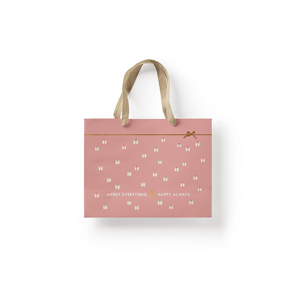 Geschenkzakje Merry Everything & Happy Always - 22 x 18 cm
