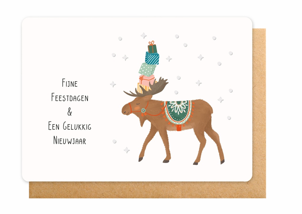 Wenskaart ET - Fijne Feestdagen & een Gelukkig Nieuwjaar