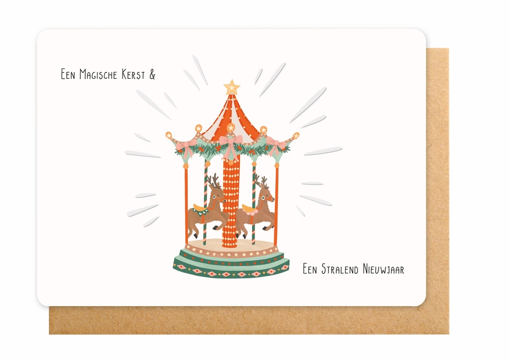 Wenskaart ET - Een Magische Kerst & een Stralend Nieuwjaar