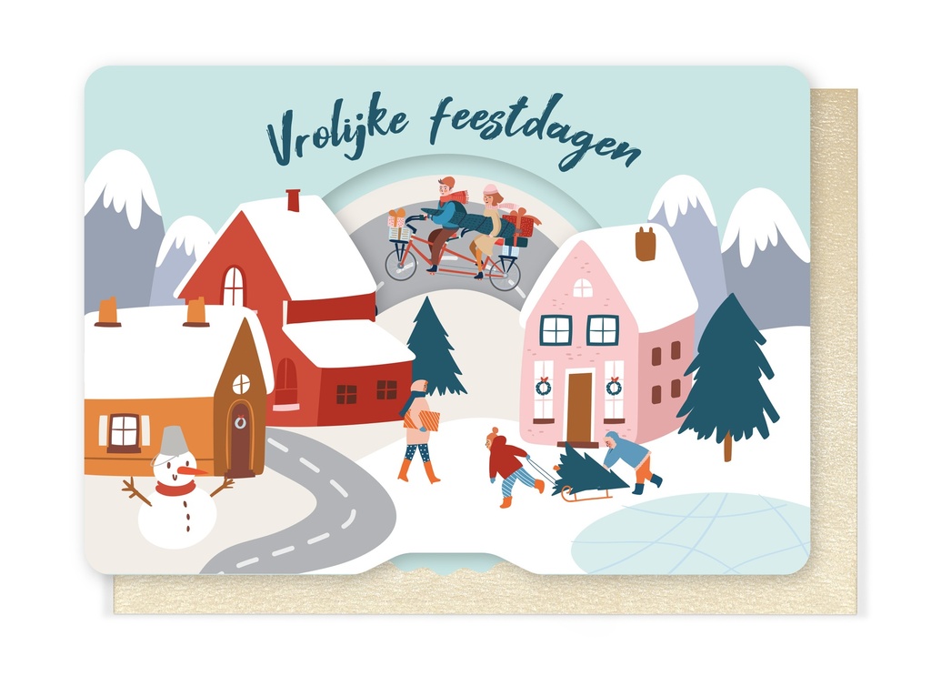 Wenskaart ET - Vrolijke Feestdagen 