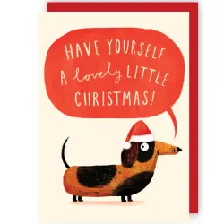 Wenskaart CR - Kerst Puppy