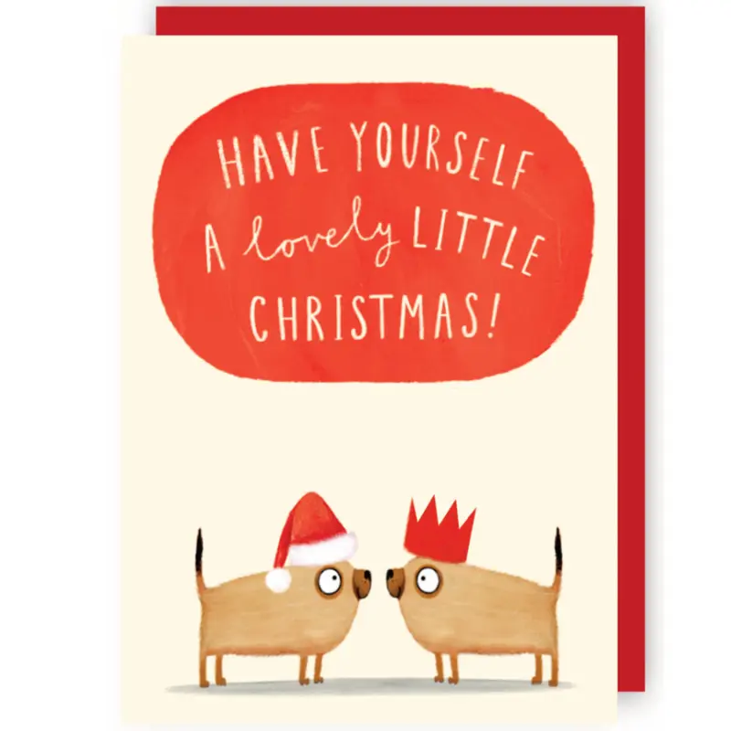 Wenskaart CR - Kerst Hondjes