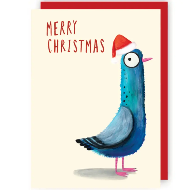 Wenskaart CR - Kerst Duif