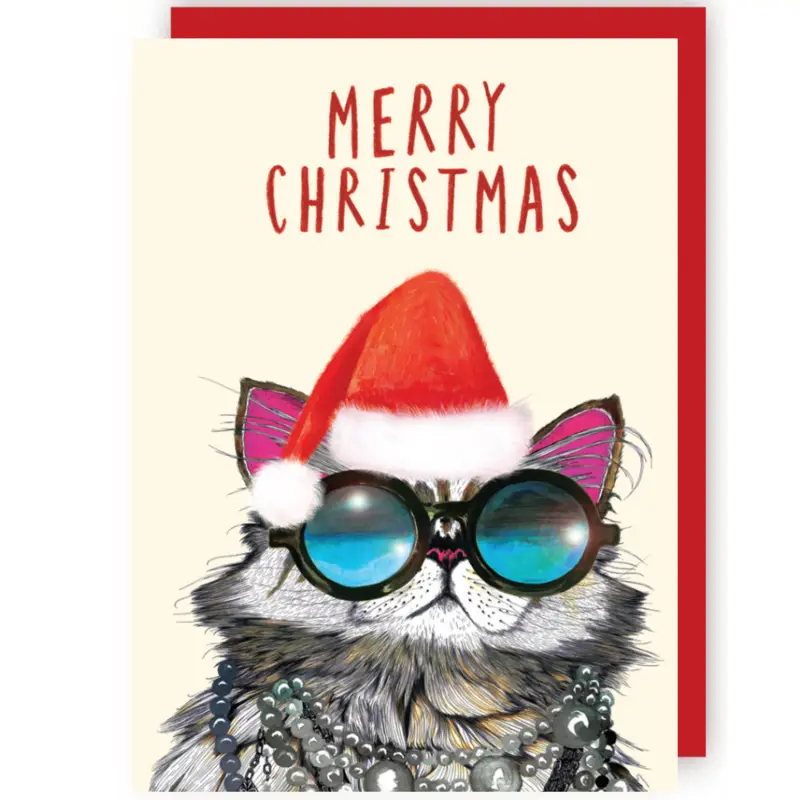 Wenskaart CR - Kat met juwelen