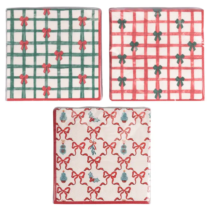 Xmas Fiocchi servetten groen