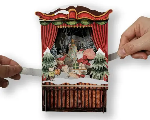 [AJDXPT001] 3D Pop-Up Wenskaart Theater