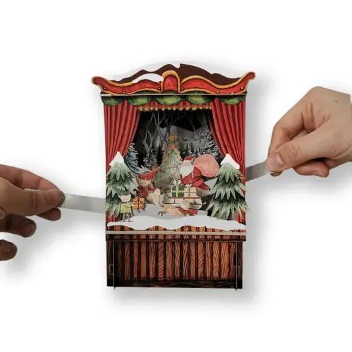 [AJDXPT001] 3D Pop-Up Wenskaart Theater