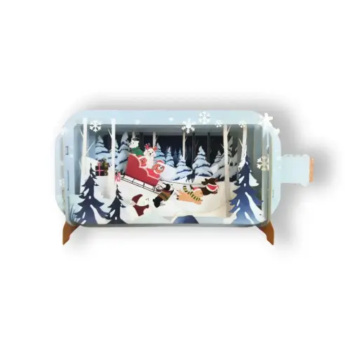 [AJDXMIB134] 3D Wenskaart Message in a Bottle - Honden