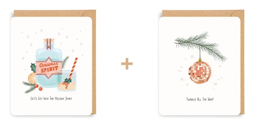 [ETLS7215] Doosje 8 wenskaarten - 2 designs Little Stories 7215