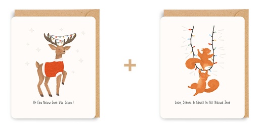 [ETLS7460] Doosjes 8 wenskaarten - 2 designs Little Stories 7460