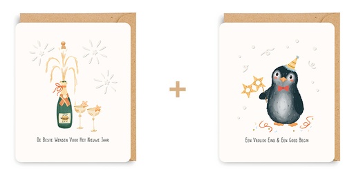 [ETLS7465] Doosje 8 wenskaarten - 2 designs Little Stories 7465