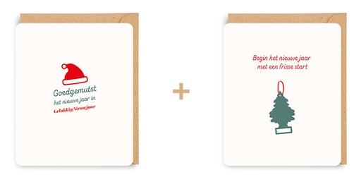 [ETQT7470] Doosje 8 wenskaarten - 2 designs Quotopia 7470