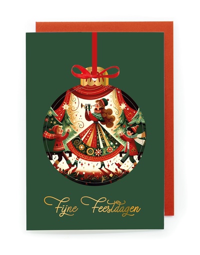 [ETMG7568] Doosje 8 wenskaarten - Fijne Feestdagen Magica 7568