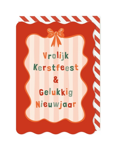 [ETTW7574] Doosje 8 wenskaarten TW - Vrolijk Kerstfeest & Gelukkig Nieuwjaar
