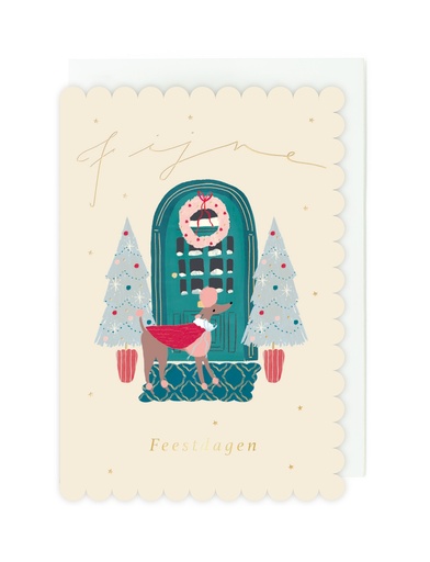 [ETFLU7601] Doosje 8 wenskaarten FF - Fijne Feestdagen