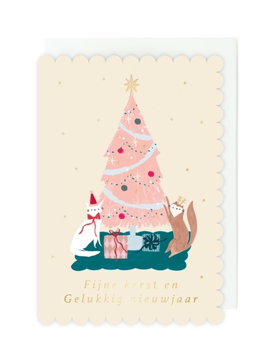 [ETFLU7604] Doosje 8 wenskaarten - Fijne Kerst en Gelukkig Nieuwjaar