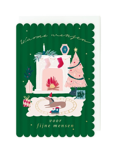 [ETFLU7606] Doosje 8 wenskaarten FF - Warme wensen voor fijne mensen