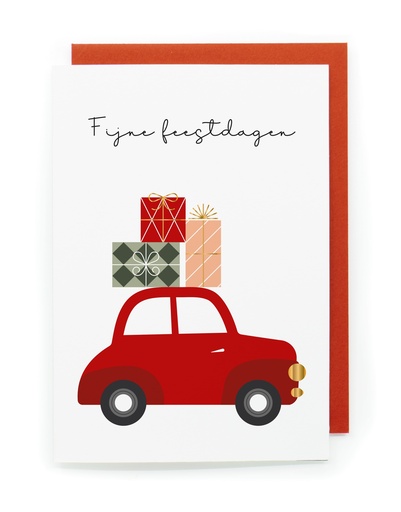 [ETJJ7558] Doosje 8 wenskaarten JJ - Fijne Feestdagen