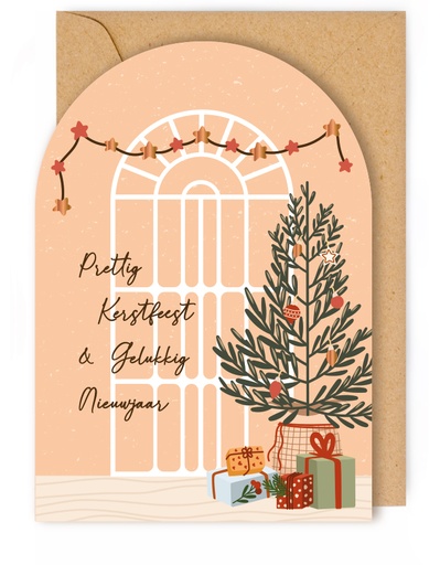 [ETDTE7512] Doosje 8 wenskaarten DTE - Prettig Kerstfeest & Gelukkig Nieuwjaar