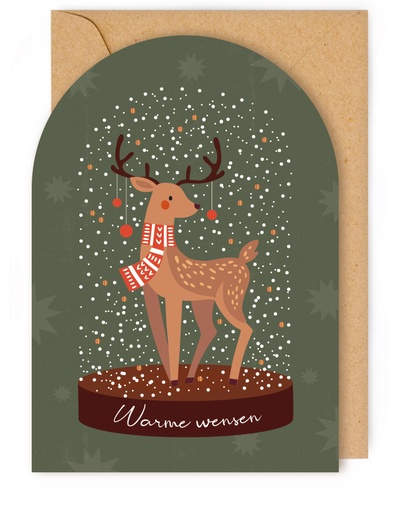 [ETDTE7555] Doosje 8 wenskaarten - Warme Wensen