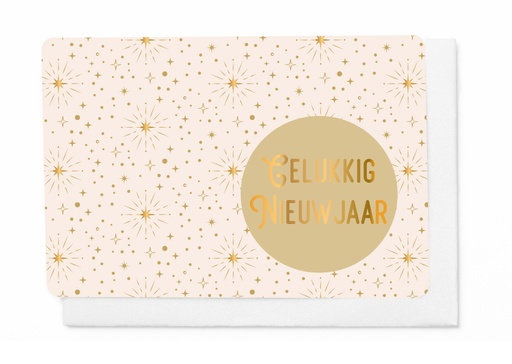 [ETKP365] Pakje 5 wenskaarten - Gelukkig Nieuwjaar