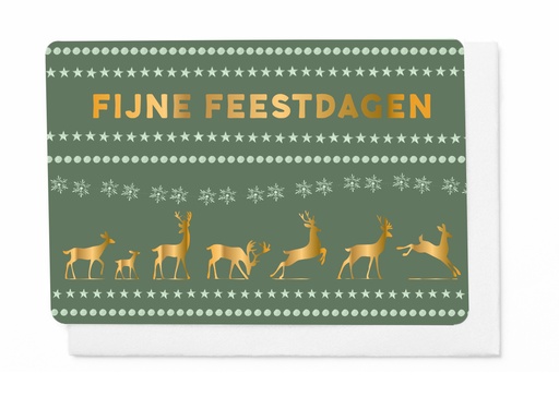 [ETKP367] Pakje 5 wenskaarten - Fijne Feestdagen