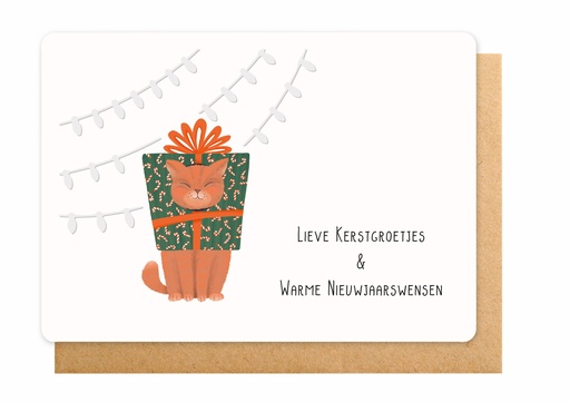 [ETLS7447] Wenskaart ET - Lieve Kerstgroetjes en warme Nieuwjaarswensen