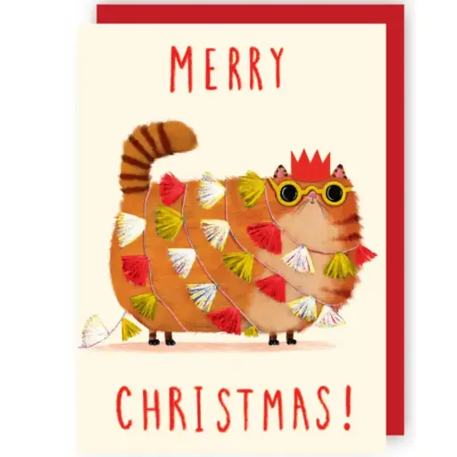 [CRX002] Wenskaart CR - Kerst Kat 