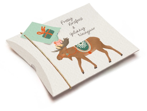 [ETGDK44] Gondeldoosje 'Prettig Kerstfeest & Gelukkig Nieuwjaar'