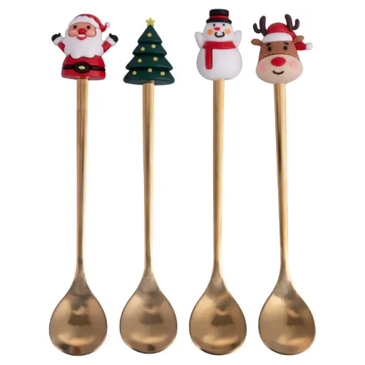 [SKU 5924125] Xmas set van 4 lepeltjes